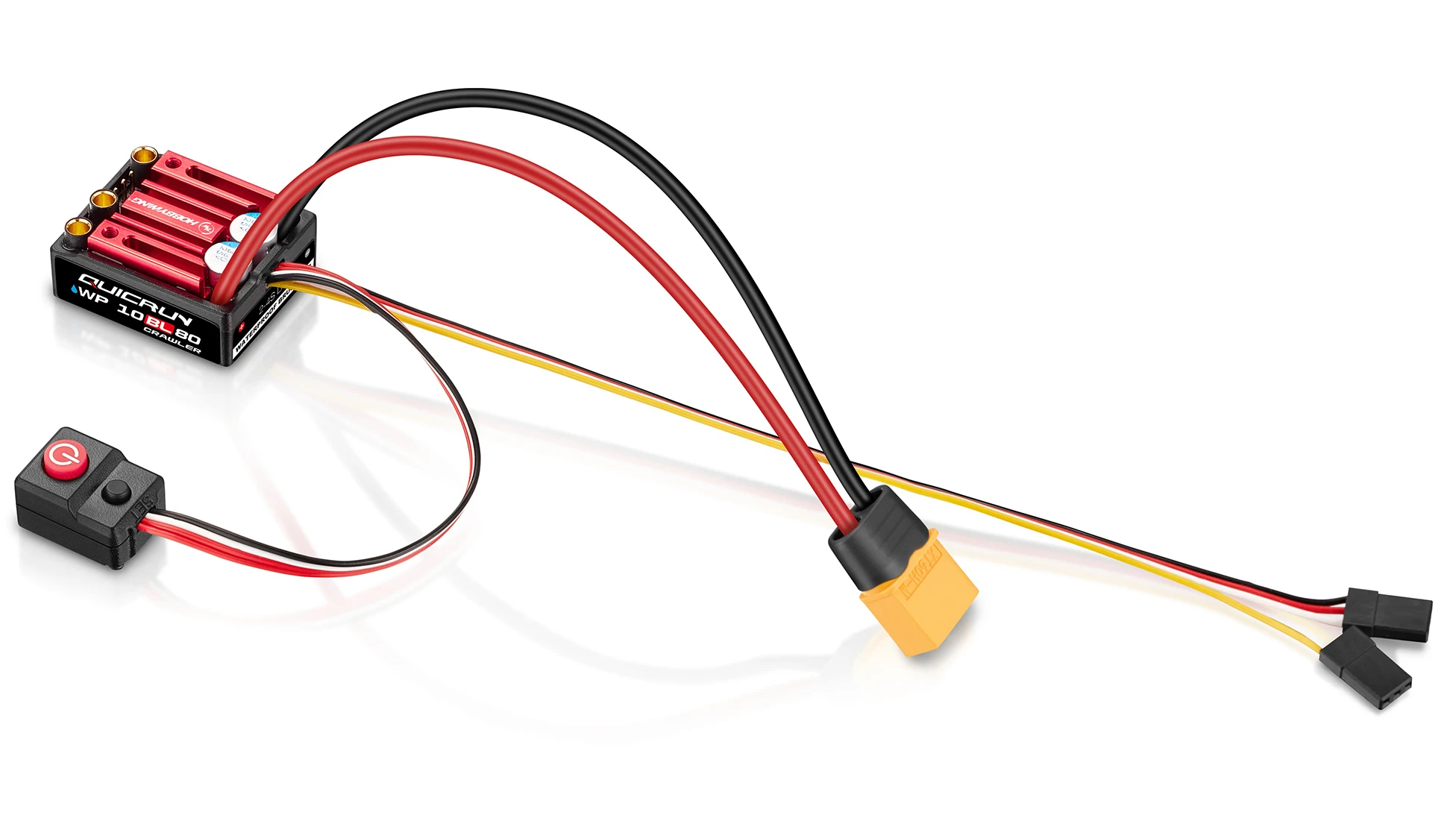 Hobbywing Quicrun WP 10BL80 2-4S 80A waterdichte ESC en buitenste 3530SL 1700KV/2200KV motor