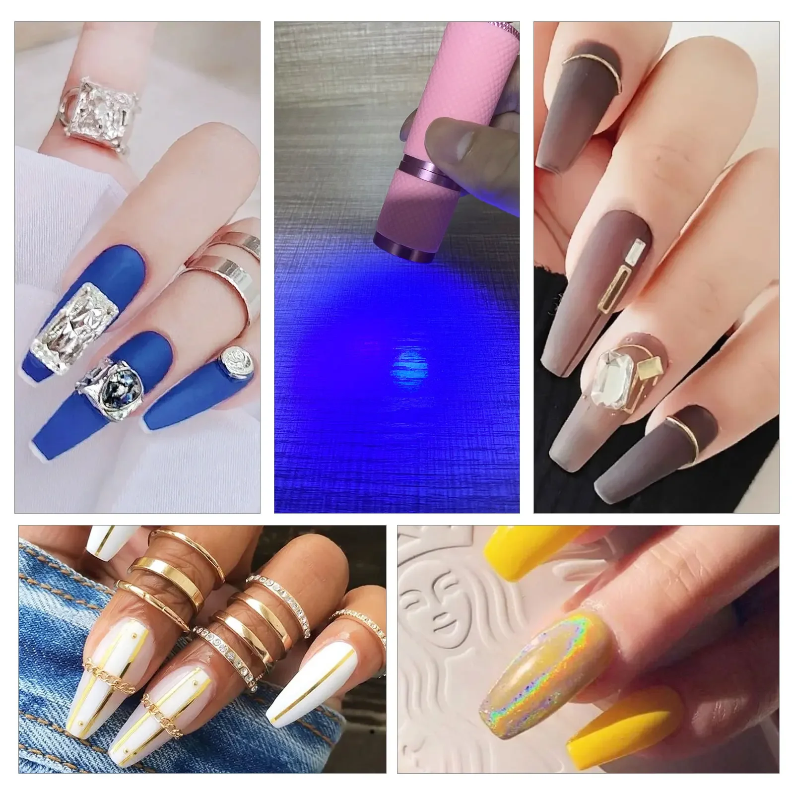 Mini UV LED Nail Dryer Light Lamp 9 LED Flash Portable Gel Nails Art Tools Machine for Beauty Care