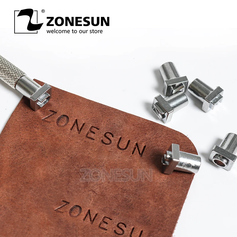 ZONESUN Leathercraft Alphabet Number Stamping Tool Set Metal Leather Seal Engraving Printing Engraving Stamps carimbo alfabeto