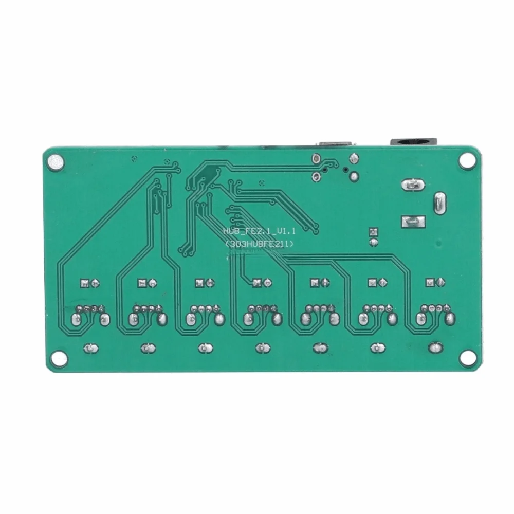USB2.0 HUB USB2.0 Hub Module DC 5V Drive Free USB Extension with LED Indicators 1 to 7 Port USB Converter for Windows System