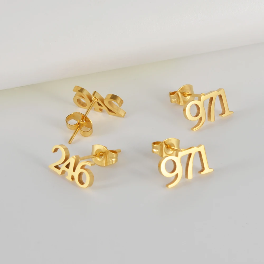 Barbados Area Code Stud Earrings, Unique Design