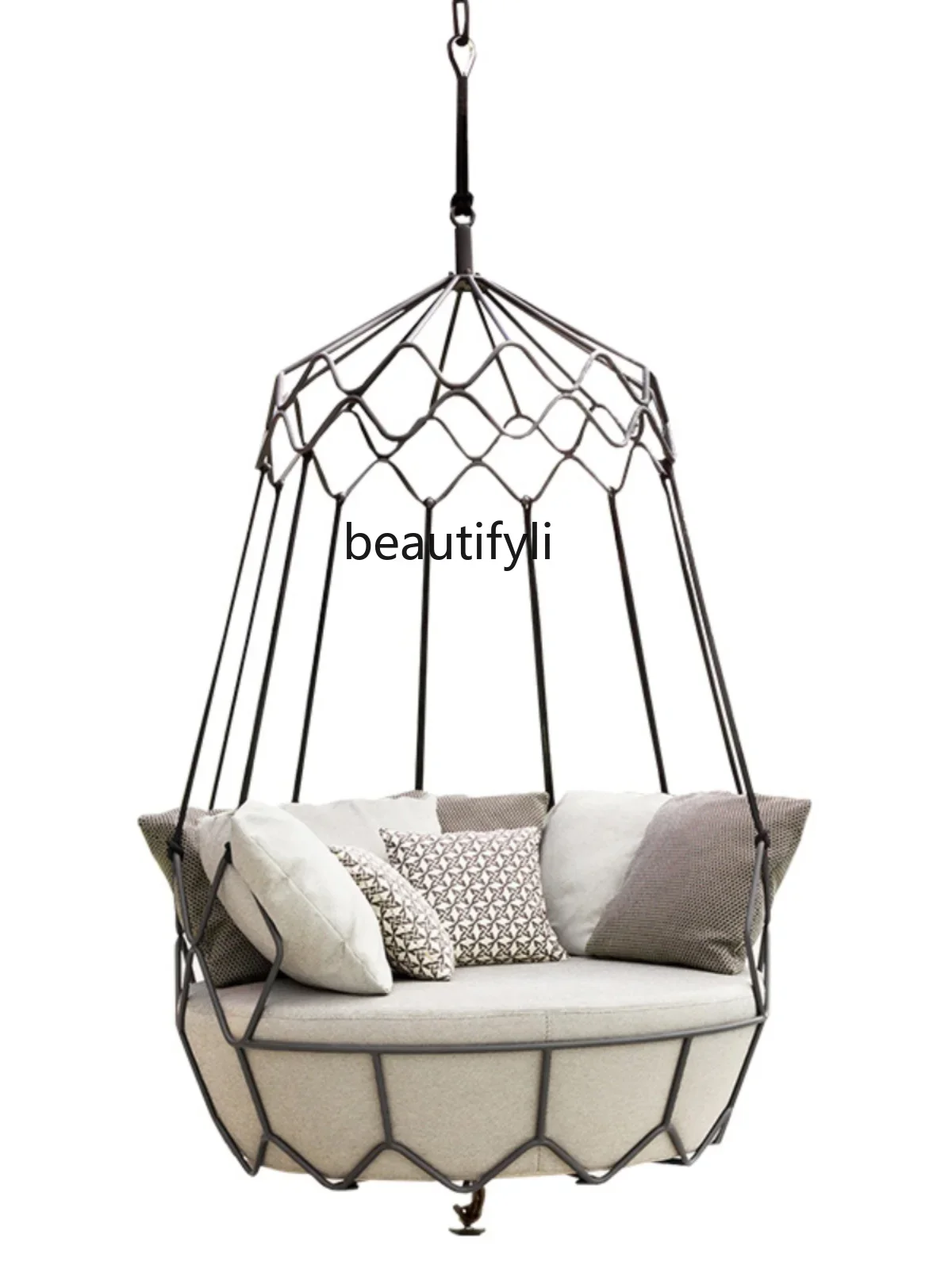 

Outdoor Nordic Rattan Swing Garden Hanging Basket Villa Creative Leisure Lying Bed Sofa Combination