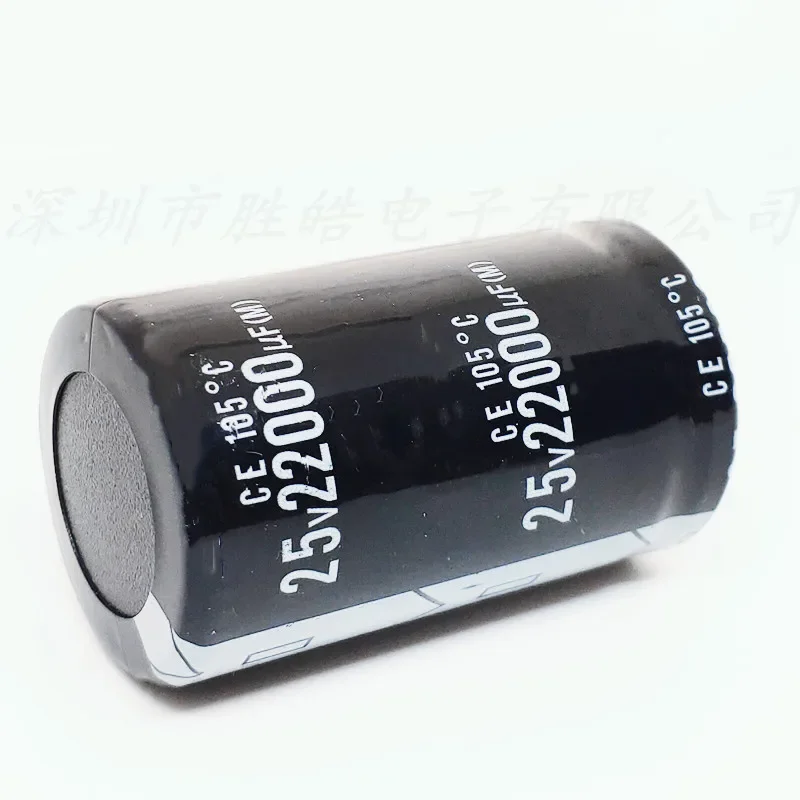 Capacitor eletrolítico de pés duros, 25v22000uf, volume radial: 30x50mm, alta qualidade, 2-10pcs