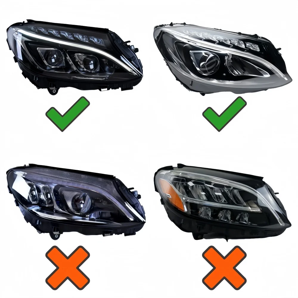 

White Daylight DRL LED Boards For Mercedes Benz C-Class W205 C180 C200 C300 W156 2014-2019 A2059060601 Daytime Running Light