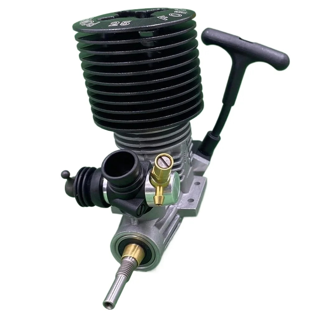 25 Level Methanol Engine 1/8 Scale Miniature Metal Engine Pull Start Remote Control Off Road Monster Truck Engine Model Toy