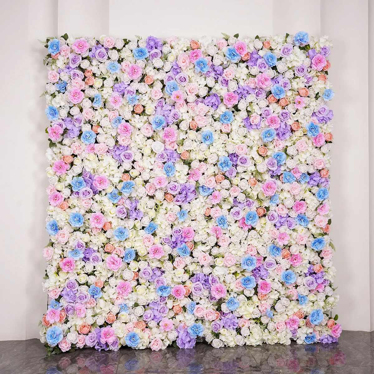 

Wedding background wall decoration New high-end simulated silk flower art Birthday party hotel layout finished product