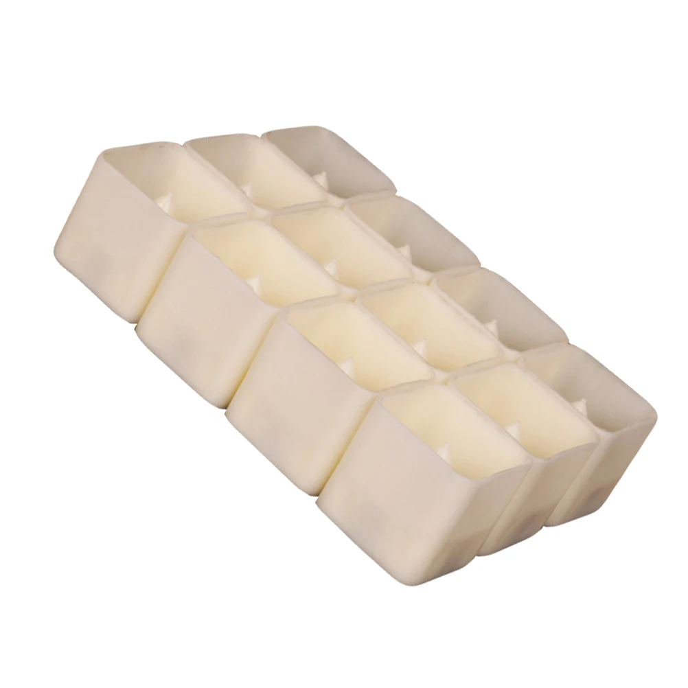 

12pcs Led Electronic Lamp Square Flameless Tea Light No Decorative Adornment For Home Party Wedding Scene