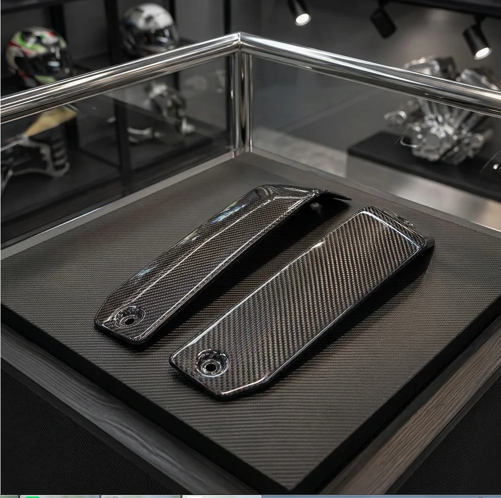 

For Kawasaki Vulcan S 650 2015-2026 Motorcycle Carbon Fiber Radiator Side Cover Protection Trim