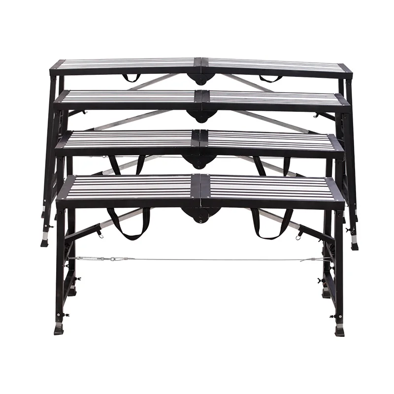 Multifunctional Folding Mobile Platform Ladder Lifting Scaffolding Engineering Ladder Portable Decoration Stool