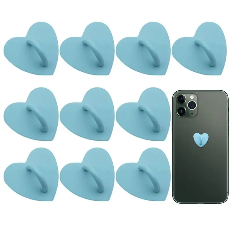 Phone Ring Stand Heart Shape Metal Finger Ring Stand Cell Phone Kickstand 10Pcs Finger Ring Stand Phone Case Kickstand Cell