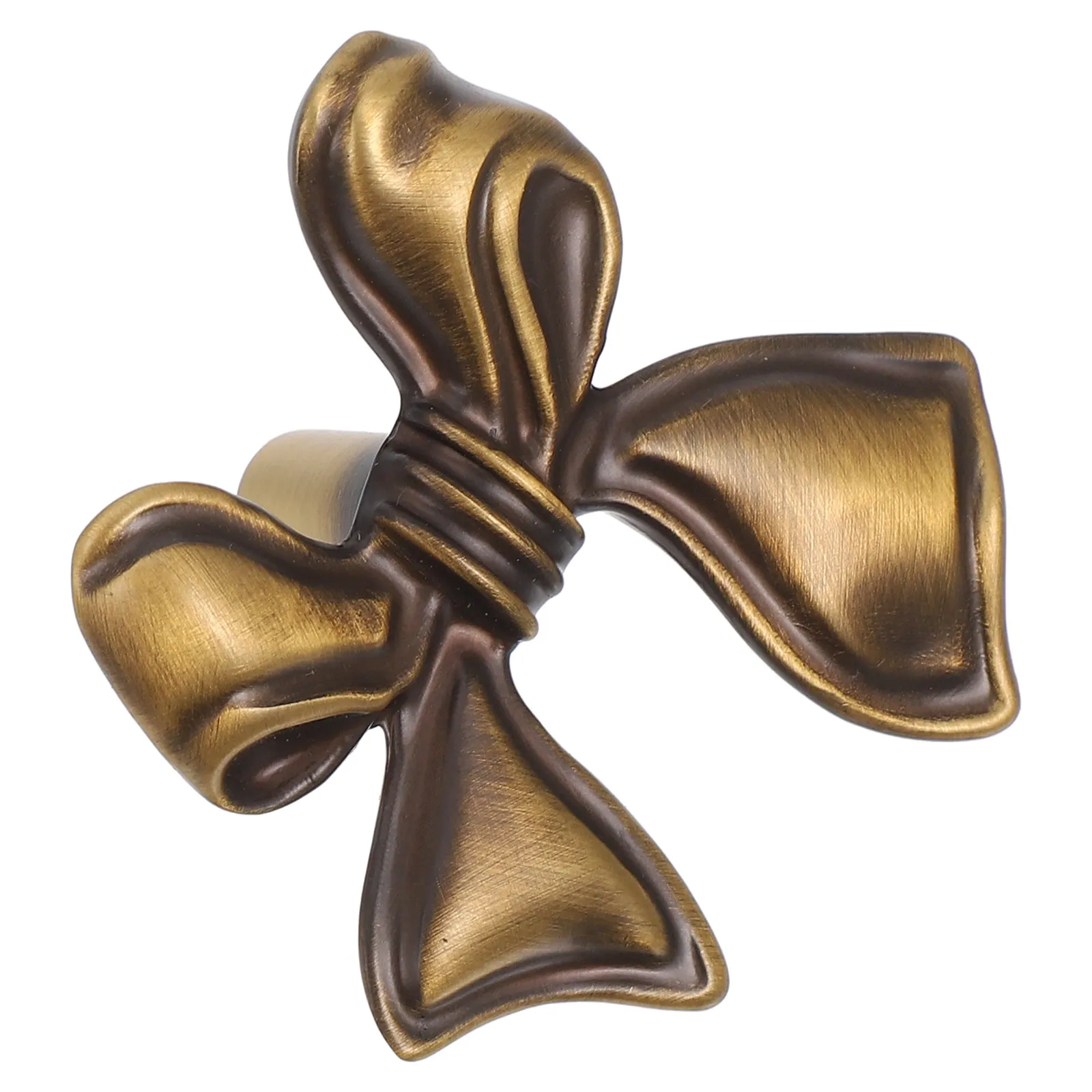 1Set Drawer Handle Bow For Dresser Drawer Knob Furniture Maker Copper Bowknot Shaped Cabinet Wardrobe Knobs