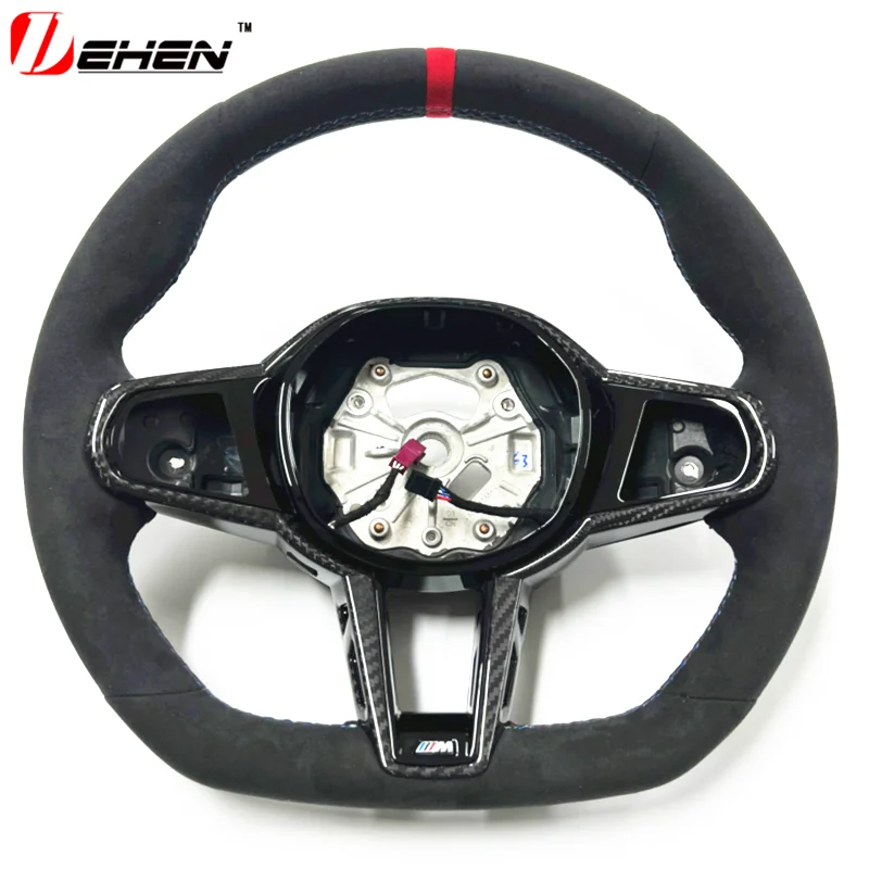 Carbon Fiber Steering Wheel For BMW New 5 6 7 8 series G01 G02 G05 G06 G07 G30 G32 alcantara  Old Upgrade New 2025 M4 Customized