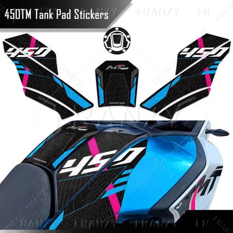 3M Motorcycle Fuel Tank Pad Stickers Protector Anti Slip Decals Accessories For CFMOTO CF moto 450MT 450 mt 2024