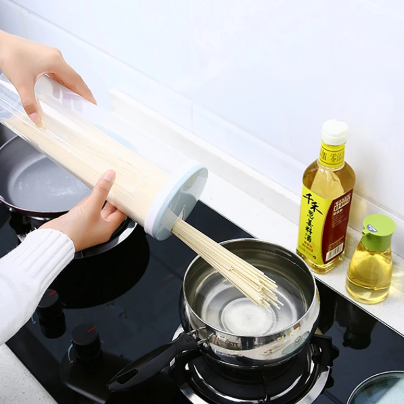 Caixa de armazenamento de alimentos, recipientes selados, à prova de vazamento, caixa mais nítida para cereais, espaguete, macarrão, macarrão, grão, organizador de cozinha