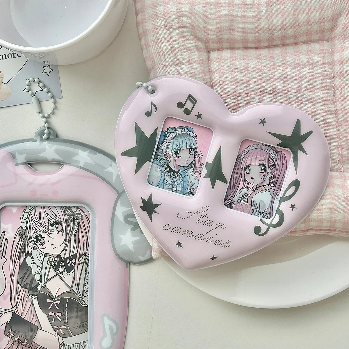 ユノ CUP SLEEVE KEYRING ＋ 特典トレカ + 購入特典トレカ Ice Cream Cup Kpop Photo Card Holder 3 Inch ID Card Protective