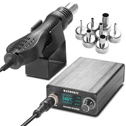 High-power hot air gun soldering station STM32 OLED hot air desoldering station Mobile phone repair hot air gun