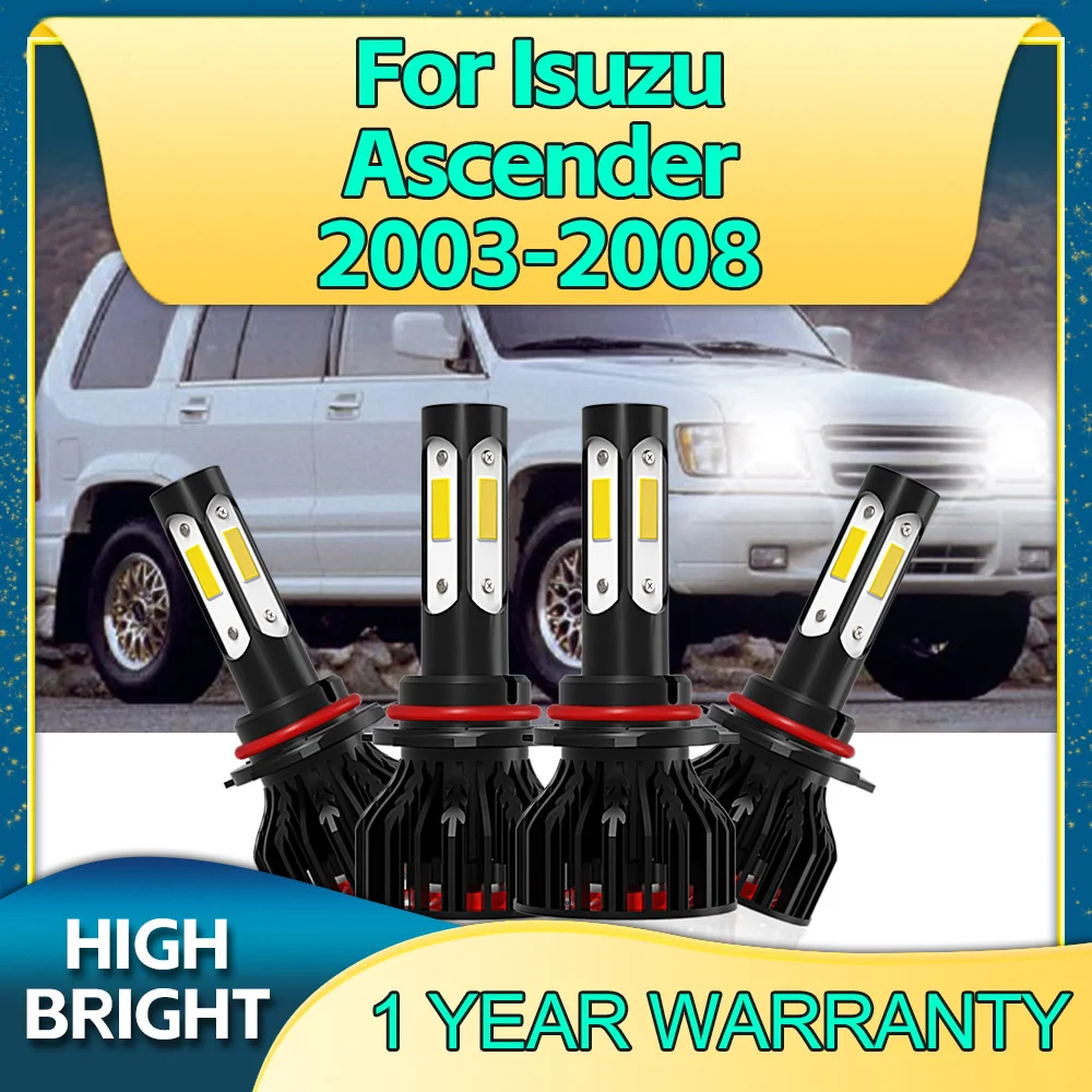 

2/4Pcs 6000K Canbus 30000LM Led Lamp 4Side Chip Car Headlight 9005 9006 For Isuzu Ascender 2003 2004 2005 2006 2007 2008