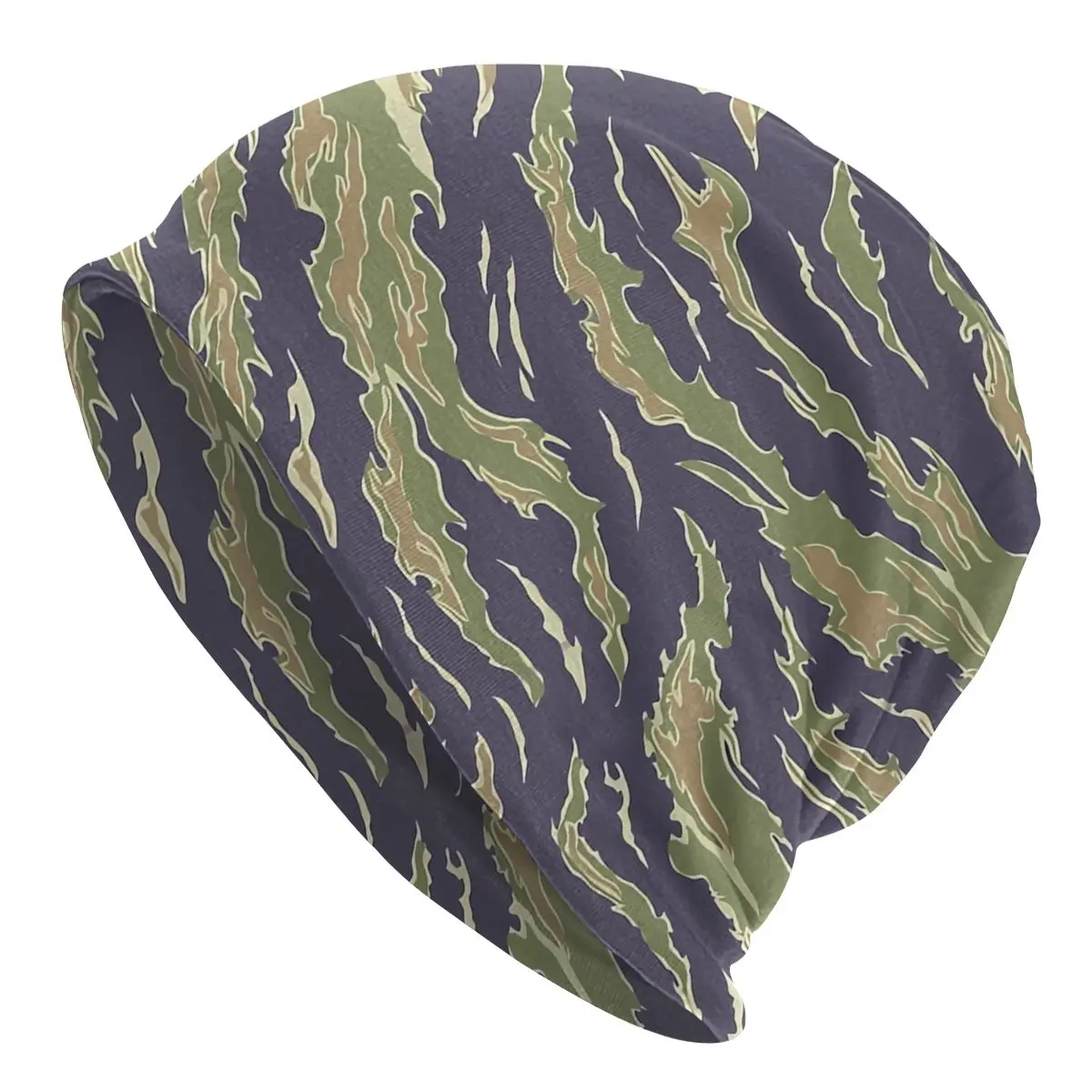 Stripe Camo Tiger Animal Lover Unisex Bonnet Thin Hiking Double Layer Thin Hats For Men Women