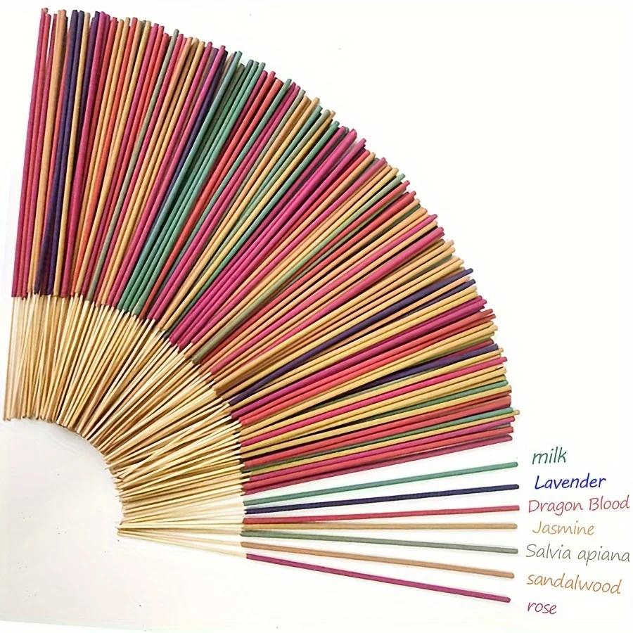 مجموعة 300 أعواد بخور عطرية 12 عطور طبيعية لافندر ياسمين أوشن روز ساكورا مبخرة للتأمل اليوغا #2