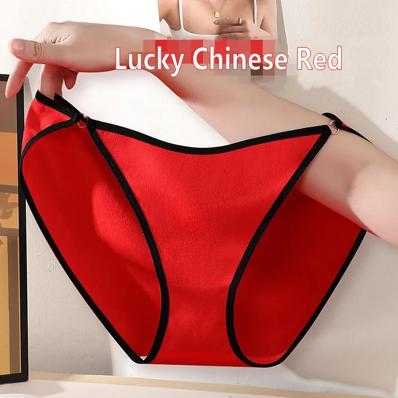 Plus size Color Blocking Sports Panties High-Leg Cut Cotton briefs Hollow out underpants Japanese style Low-Rise Sexy Underwear