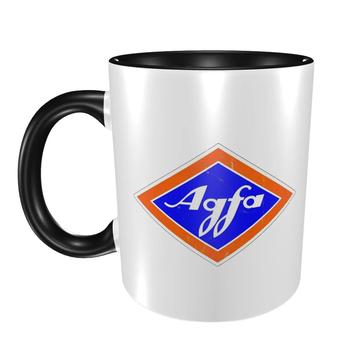 

Retro Agfa Film Logo From 1960s Mug Funny Ceramic Coffee Cups Tea Mugs Milk Cup Drinkware Gift for Friends