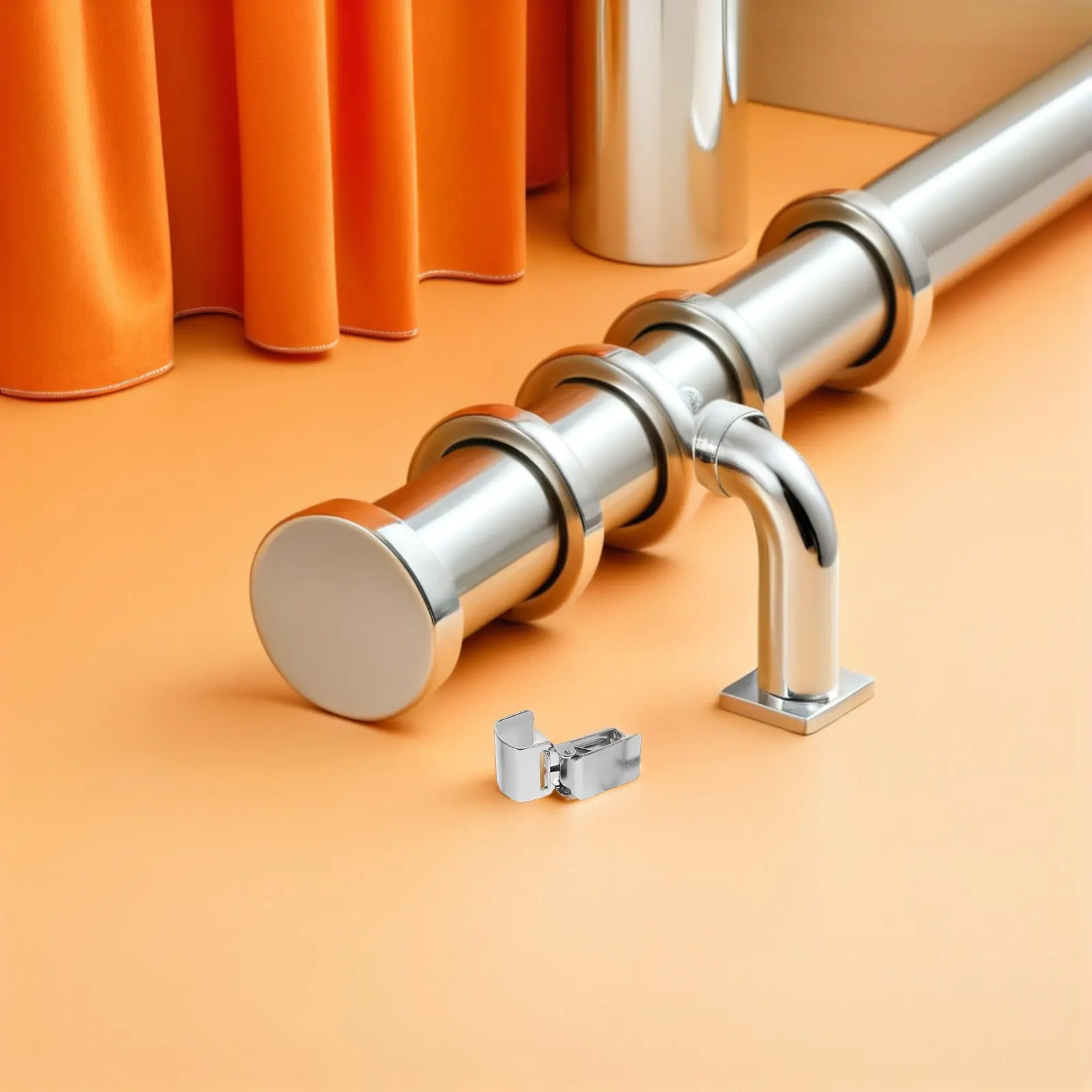 5Pcs Silver Curtain Clips Rug Holder Clamps Metal Strong Grip for Carpets Quilts Tapestry Wall Hanging Display Holder