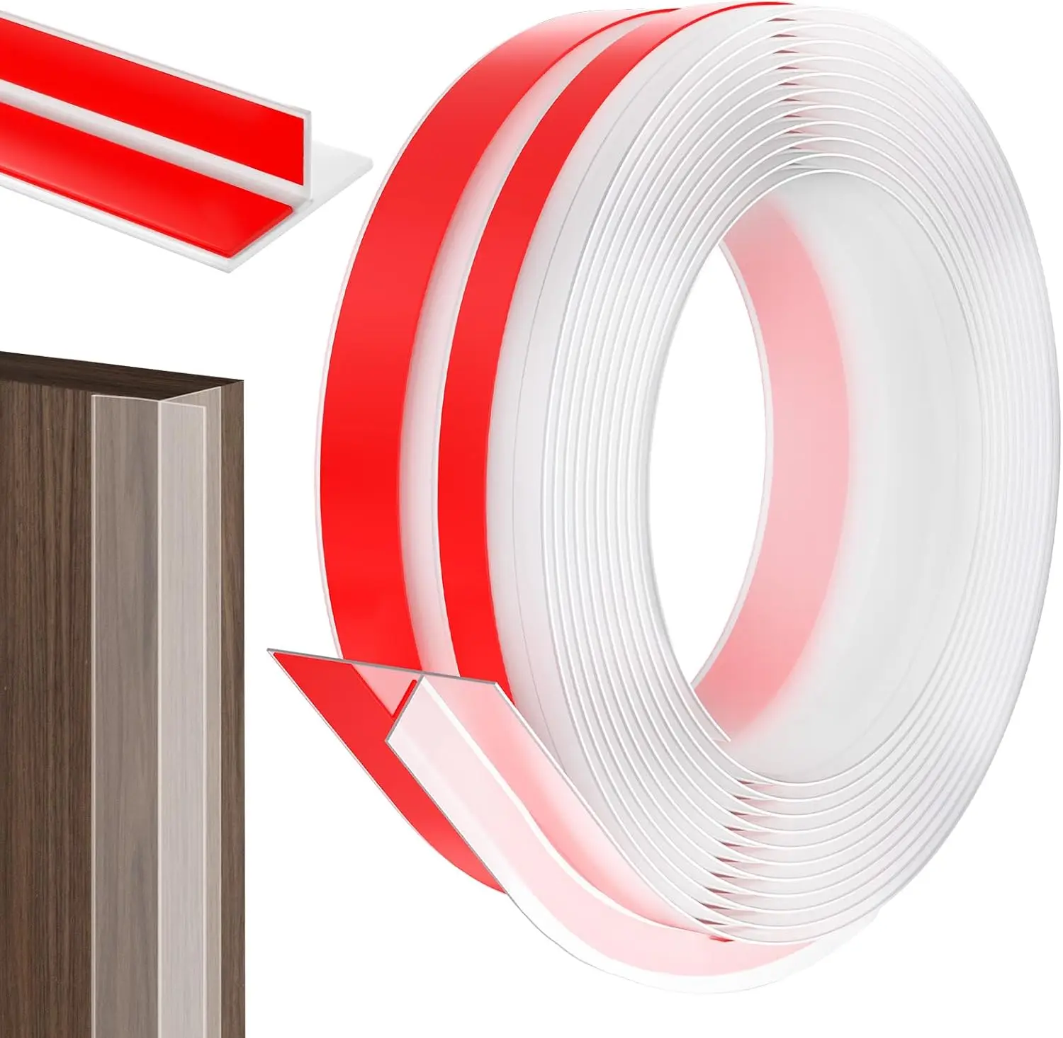 1PC Stripping Door Seal,Upgraded Seal Strip for Windows Gaps, Double-Sided Strong Adhesive Design,Door Seal Strip for Side