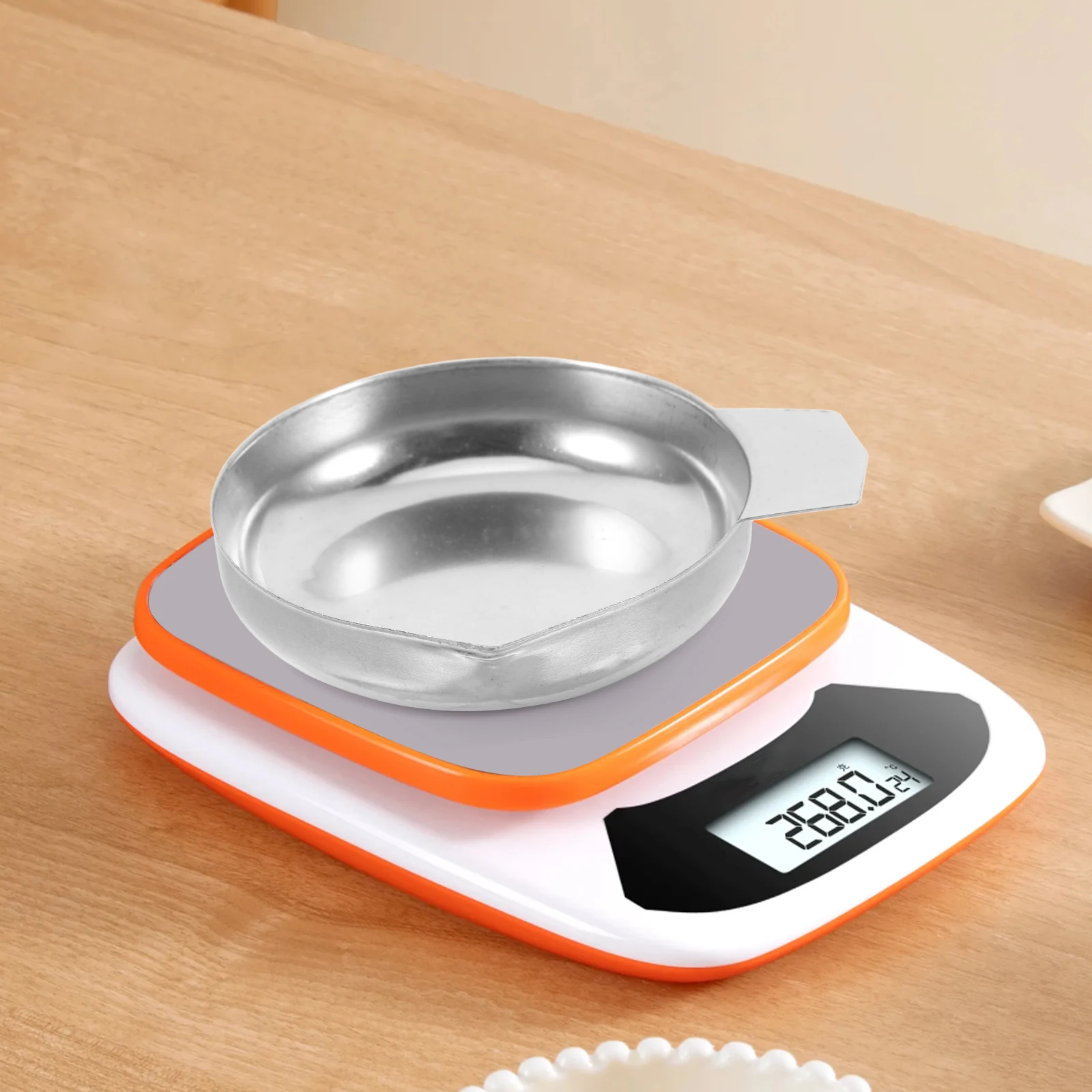 

Stainless Steel Diamond Scale Pan Weighing Tray Carat Measurement Jewelry Precision Compact Trays for Baking Pharmacy