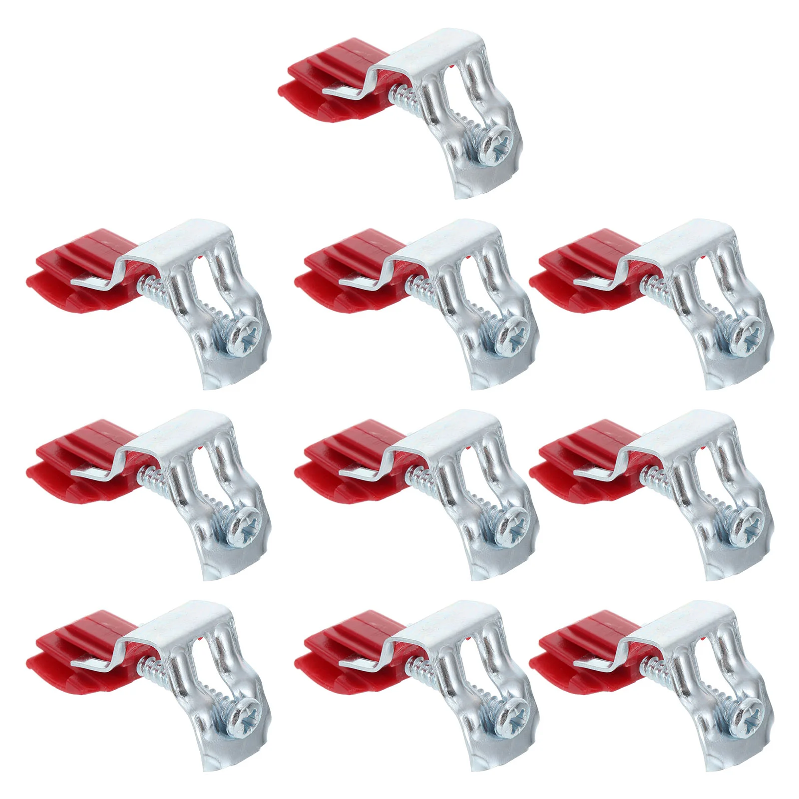 

10 Pcs Sink Kitchen Appliances Mounting Clips Installation Bow Sewer Supply Dish Basin Red Tools