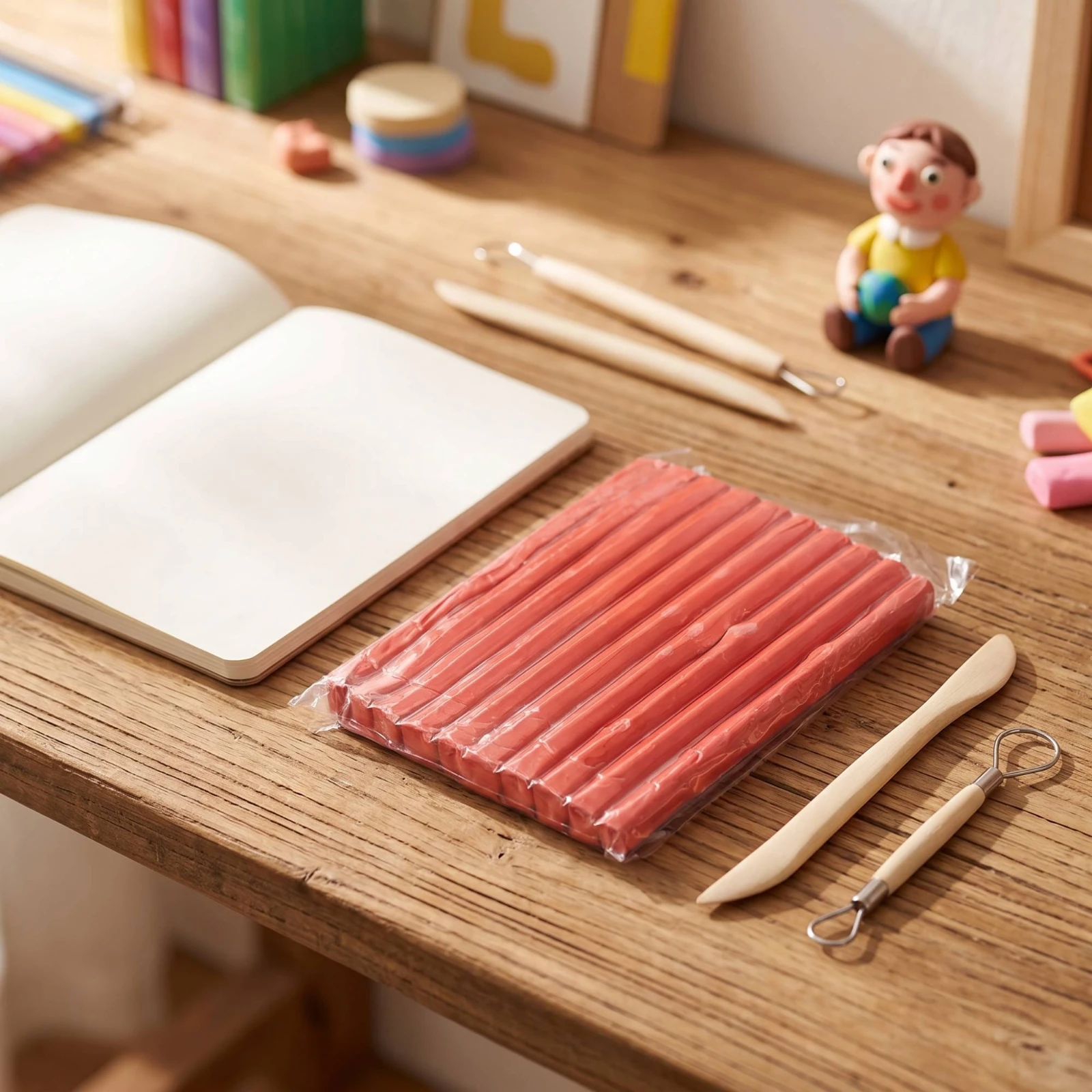 Oil-Based Modeling Clay Flexible Reusable Modeling Clay Pliable for Students, Mold Making, Sculpture
