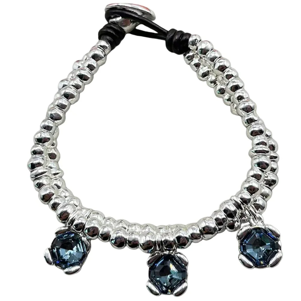 Jewelry Handmade Set2026 Spanish Colorful Gemstones and Metal Chains Mixed Style Bracelet Series Luxurious Luxurious, avant-gard view 6