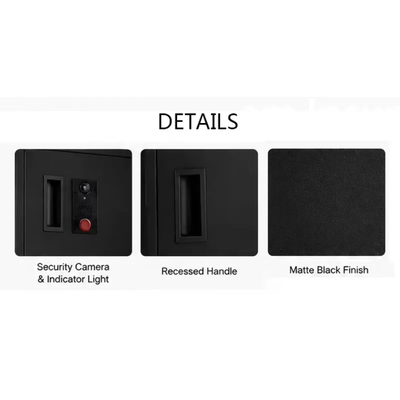 Smart Extra Large Package Delivery Box Outdoor WiFi Connected Secure Parcel Mailbox With Camera Mobile App Access For Home Use
