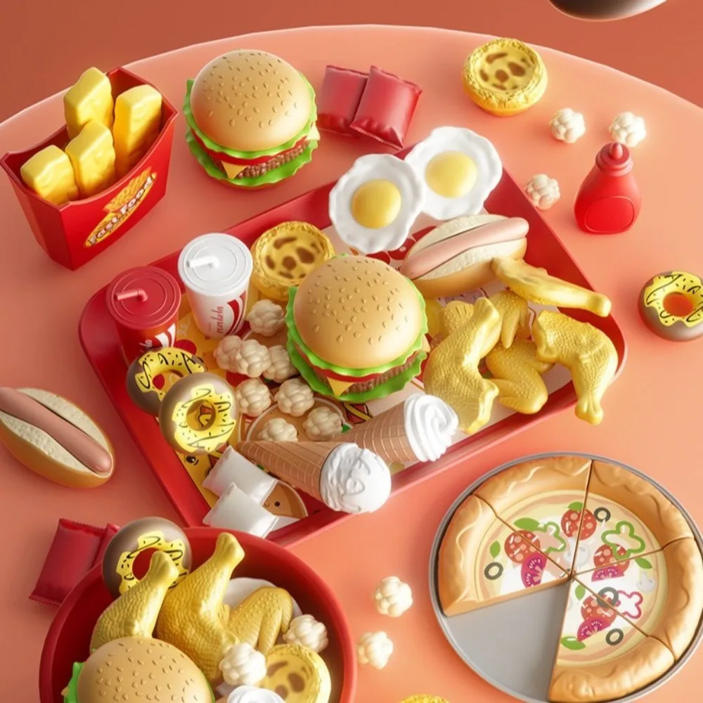 Simulation Make Kitchen Set Play Props Accessories Set Cooking Cutting Game Pretend Cooking Interactive Design Simulation Food