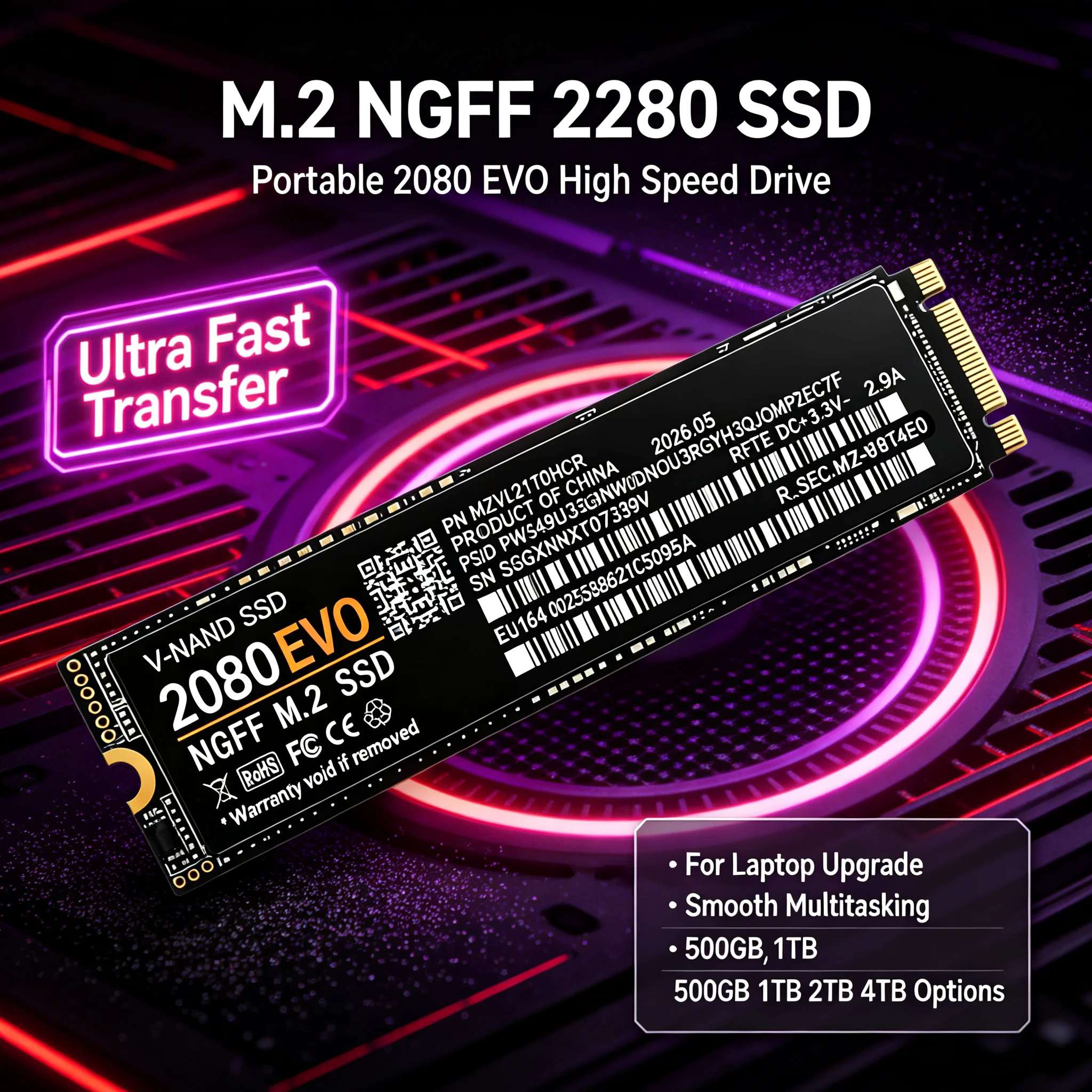 2080 EVO M.2 NGFF Portable SSD - Nvme Ssd recension och pris