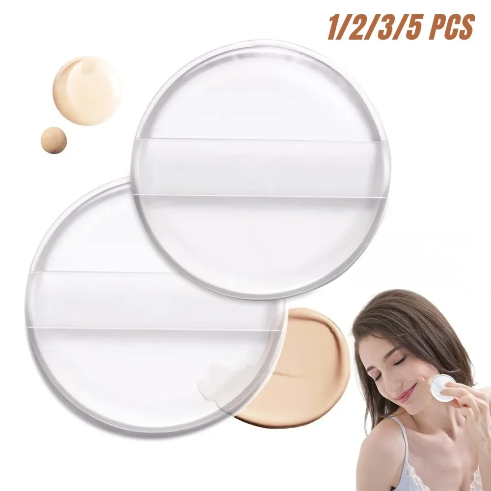 1–5 Stück Silikon-Kosmetikschwamm, weicher Make-up-Schwamm für flüssige Foundation, BB-Creme, Power Puff, Make-up-Zubehör – Detail 1