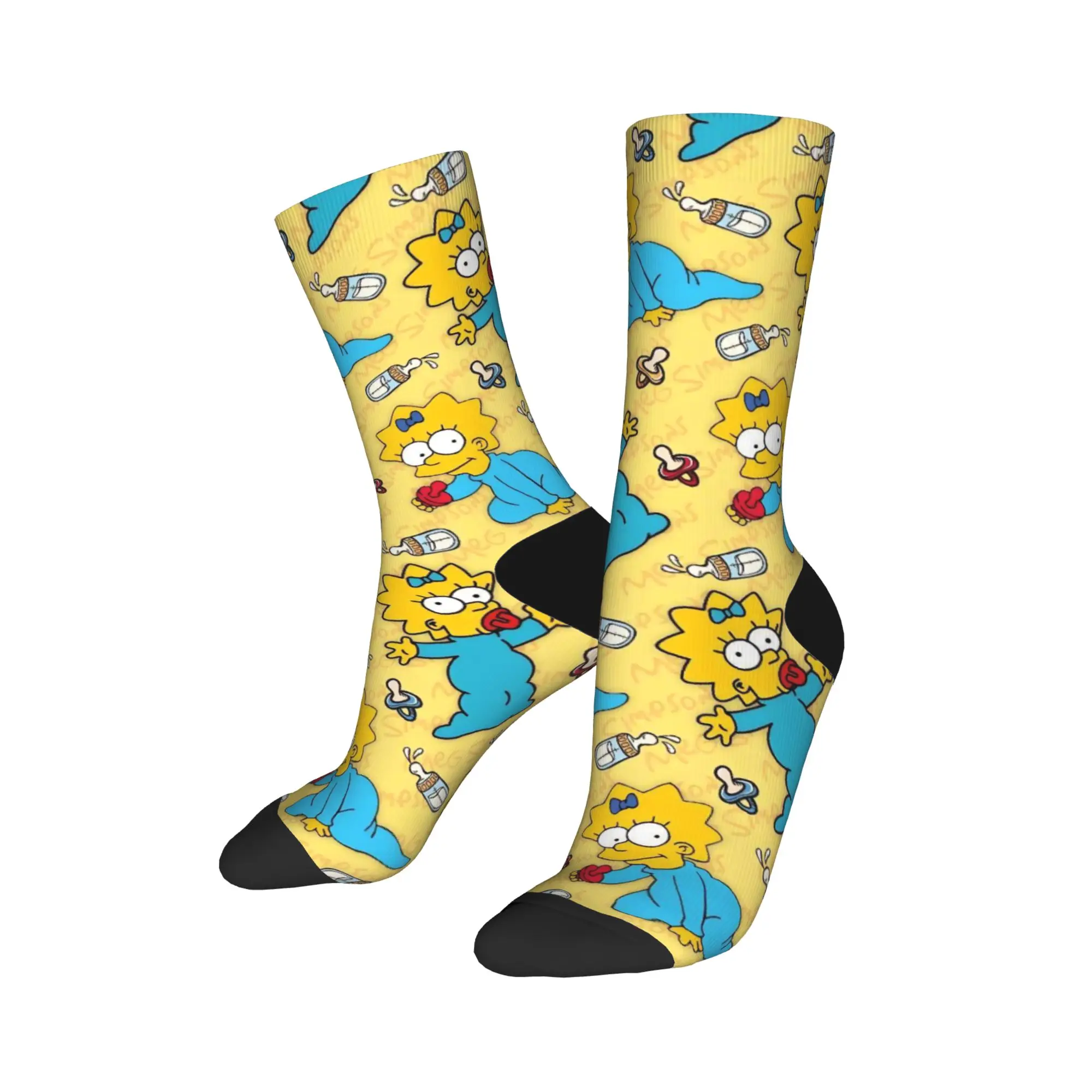 Happy Funny Men's Socks Harajuku S-Simpson Sock Polyester  High Quality Women's Socks Spring Summer Autumn Winter