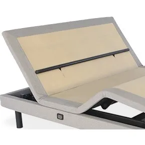 Custom-designed wall-mounted adjustable shelf with wireless remote control.