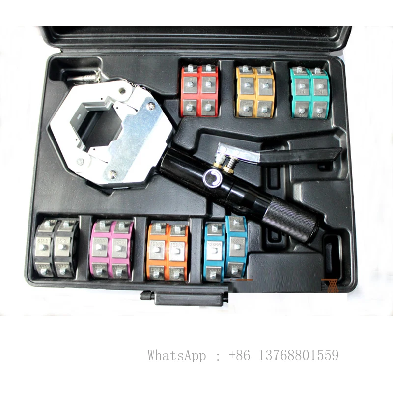 

Hydraulic Hose Crimper AC Crimping Tool For Barbed And Beaded Fittings, Air Conditioning Repaire Ac With 7 Die