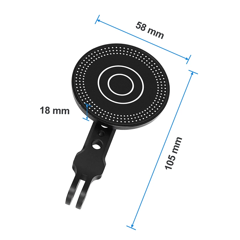 1/4 Halterung Magnetfuß Handyhalter Magnet Stativadapter für DJI OM7 7P OM6 OM5 Stabilisator für MagSafe iPhone 15 14 – Detail 16