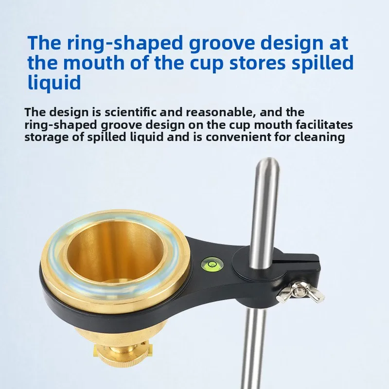 LND-1 Viscosity Flow Cup, 4# Paint Coating Viscometer, Portable Desktop Liquid Viscosity Measuring Tool with Optional Stopwatch