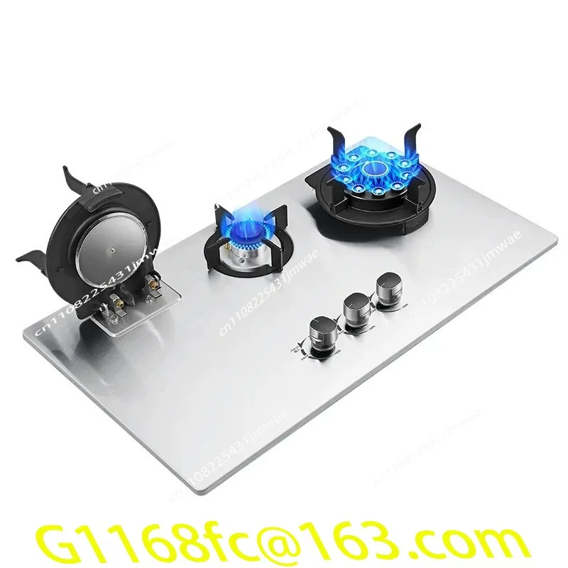 Hot Selling High-quality Embedded Glass Three Eyes Magic Disc Flip Top Blazing Stove