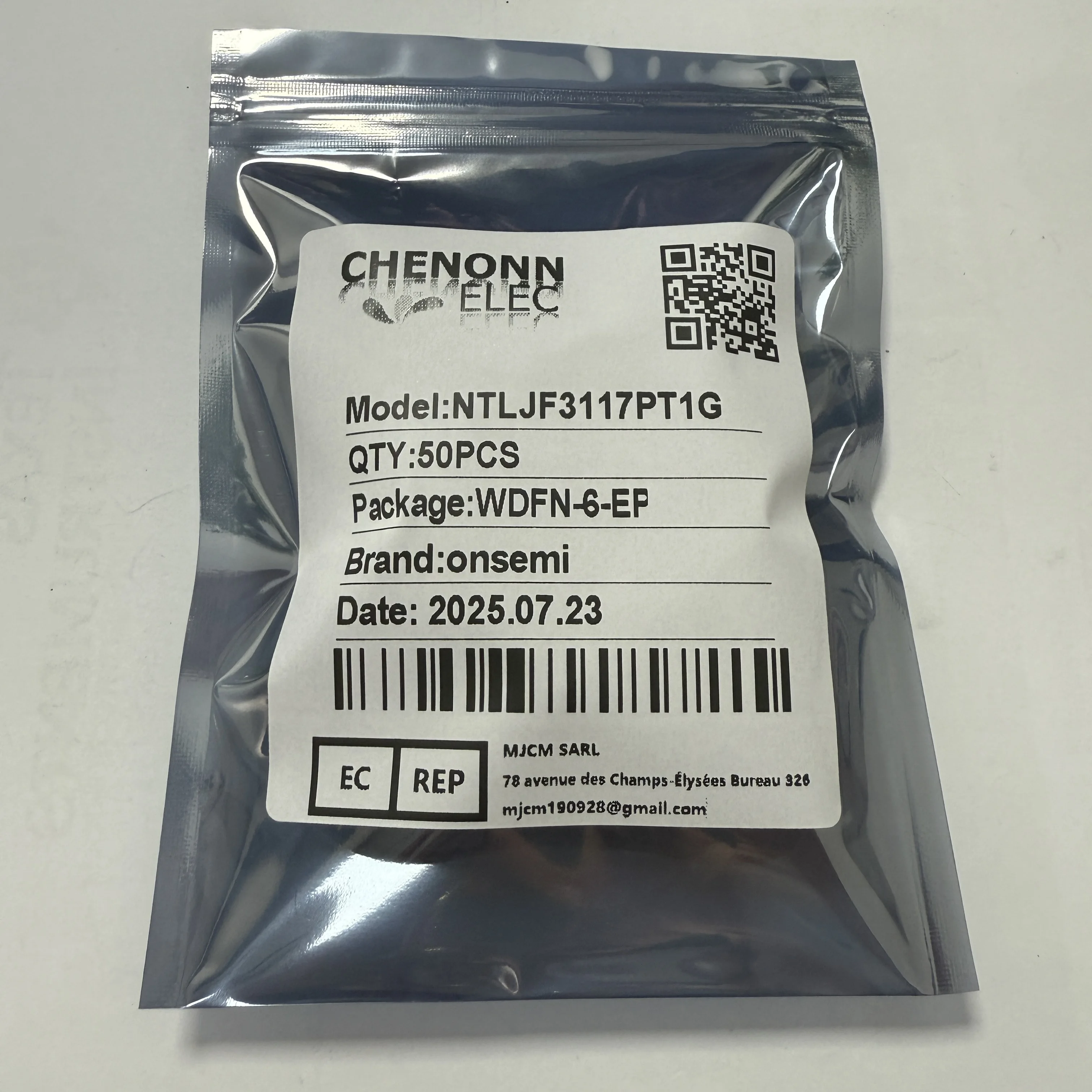 50 قطعة/الوحدة NTLJF3117PT1G (MOSFET)