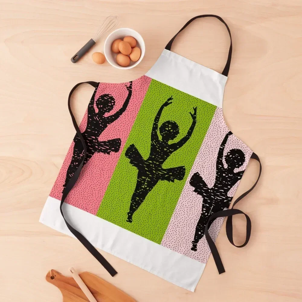 

African American Ballerina Silhouette Apron For Cooking for women halloween Kitchen For Man Apron