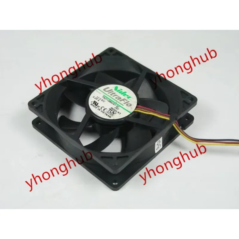 

Nidec T92T12MUA7-57 J57 DC 12V 0.25A 90x90x25mm Server Cooling Fan