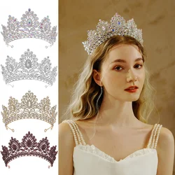 Bridal Wedding Crown AB Rhinestone Tiaras and Crowns Hair Jewelry for Women Accessories Party Bride Headpiece Bridesmaid Gift