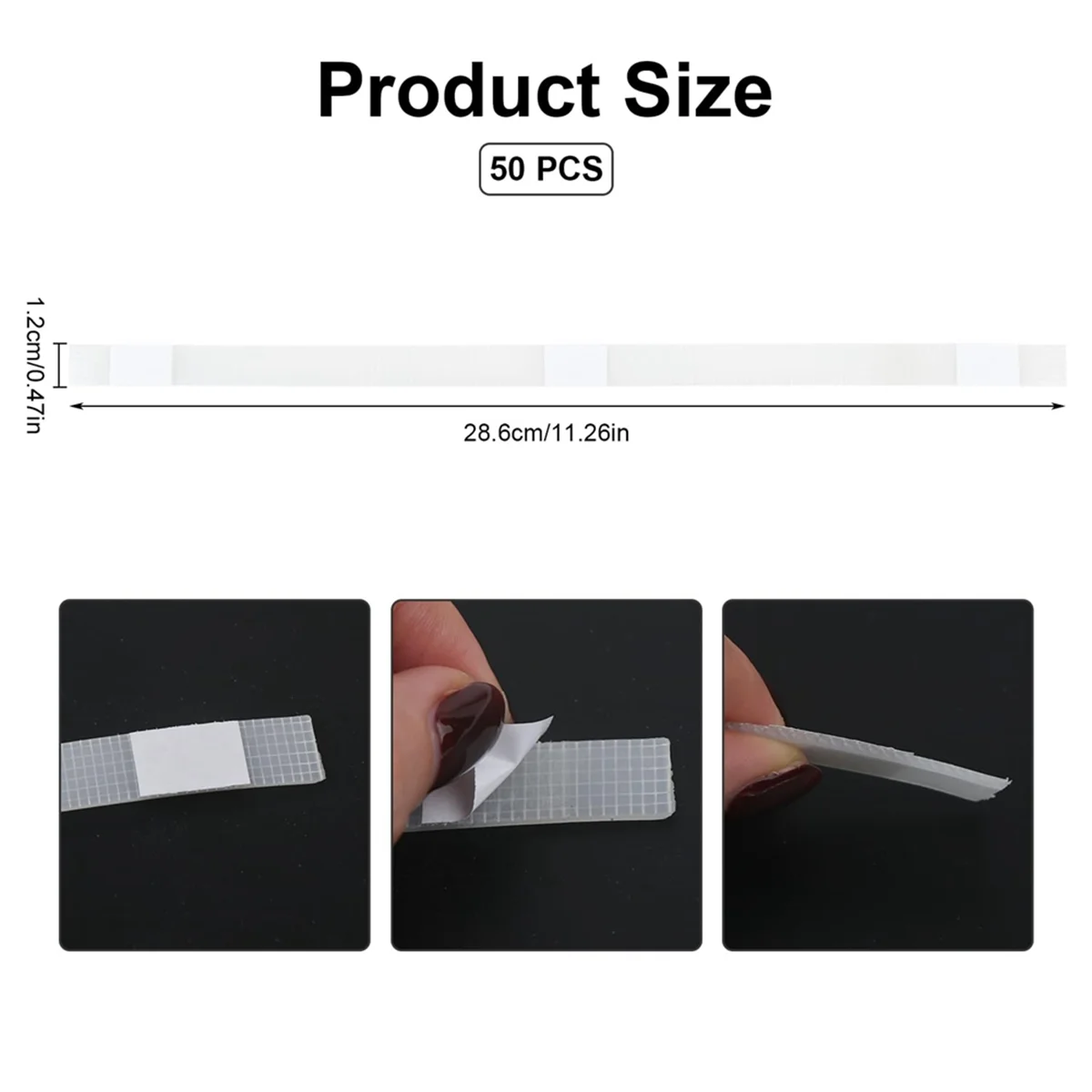 

AA98 50 Pcs Thermal Glue Strips with Mesh Backing for Book-Binding for 80-110 Sheet Capacity Book Repair Tape 12mm