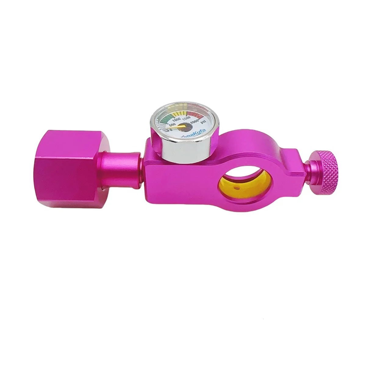 محول محطة تعبئة أسطوانة A002 Co 2 مناسب لـ (Terra DUO Art) Pink Quick Connect Co 2 Cylinder W21.8