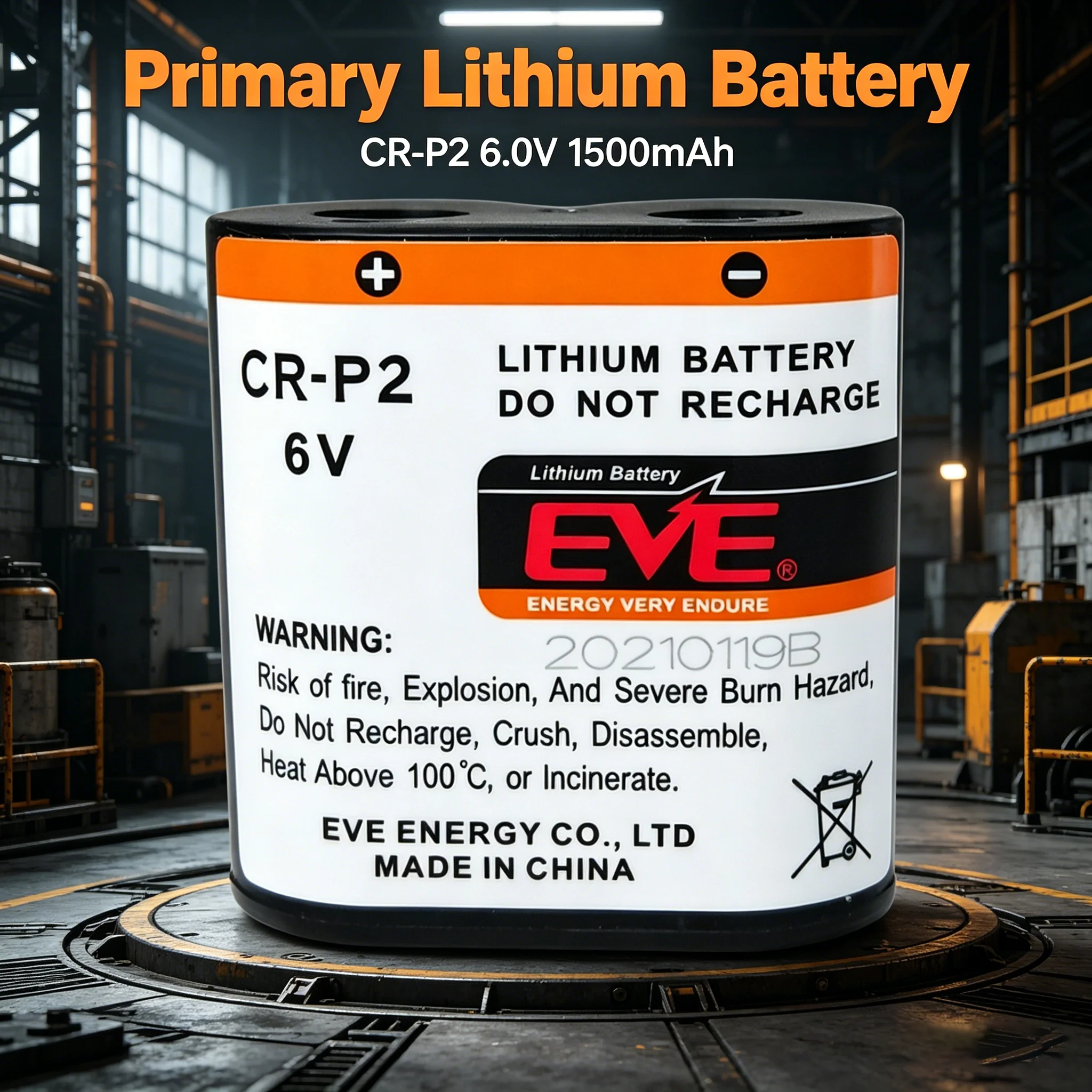 EVE CR-P2 6V Toilet Specific Lithium Battery 6V Camera 2CP4036 Faucet 380 Electricity Meter Card C