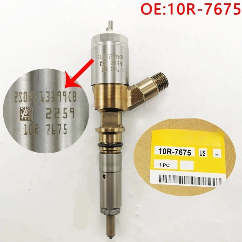 For 10R-7675 10R7675 32F61-00062 326-4700 3264700 Fuel Injector for Caterpillar Excavator Engine CAT 320D 321D 323D C6 C6.4