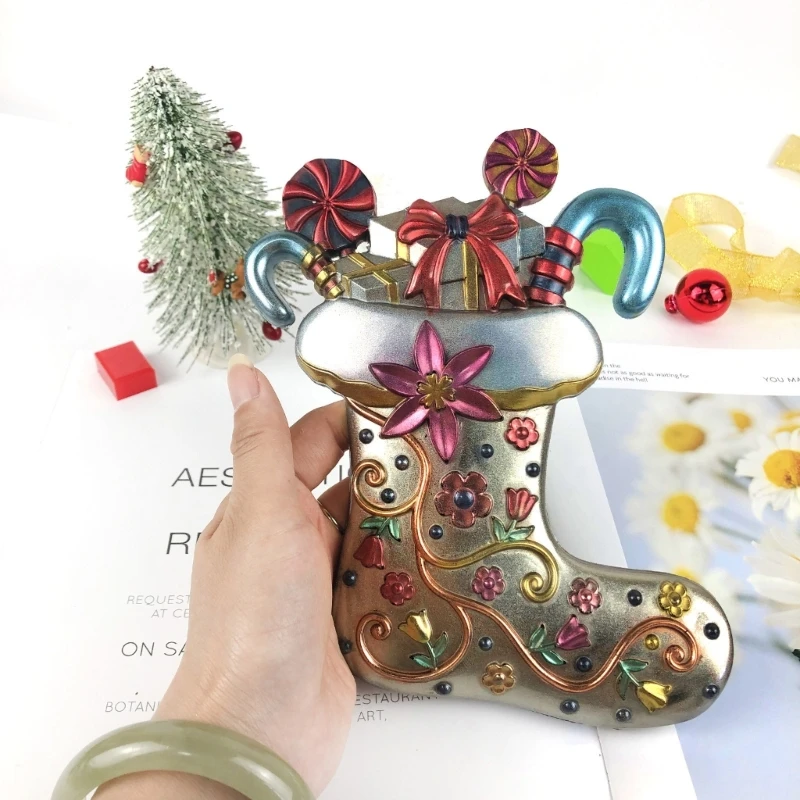 

Semi-stereoscopic Santa Wall Ornaments Drop Mold Diy Wall Pendant Desktop Decoration Epoxy Silicone Mold